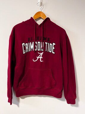 Alabama Bama Crimson Tide Hoodie Mens M Cover One Crimson Red Blockette College